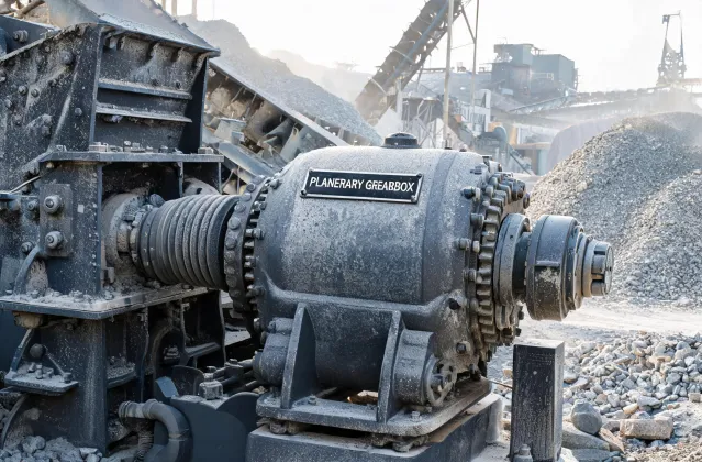 Aggregate crusher planetary gearbox case