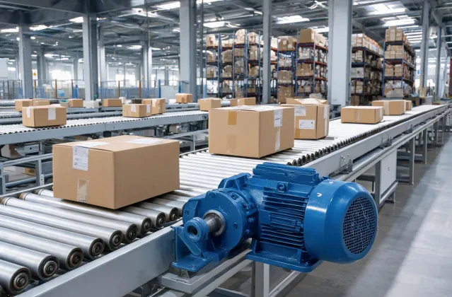 Parcel conveyor gearmotor case